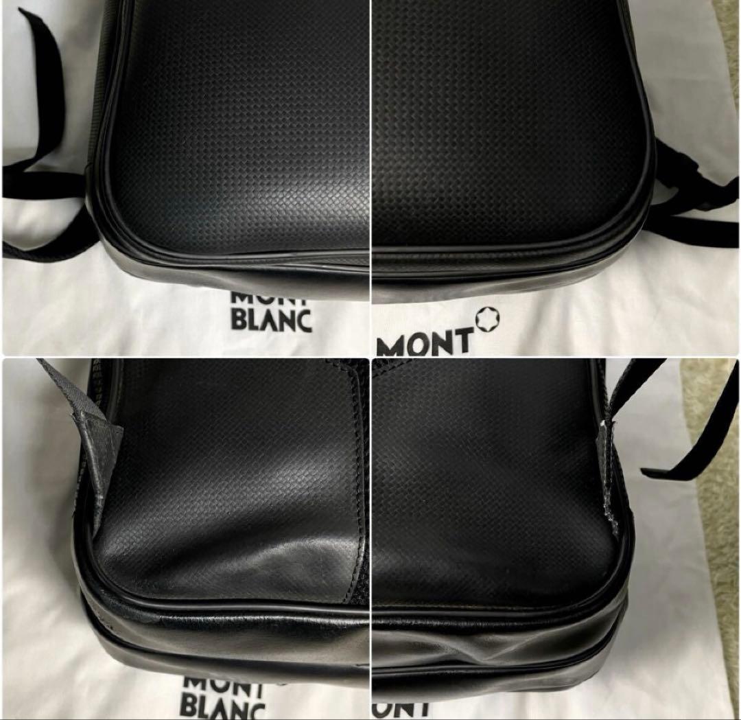 [早い者勝ち、激レア] 明日戻しますMONTBLANCイタリア製オールレザー 黒