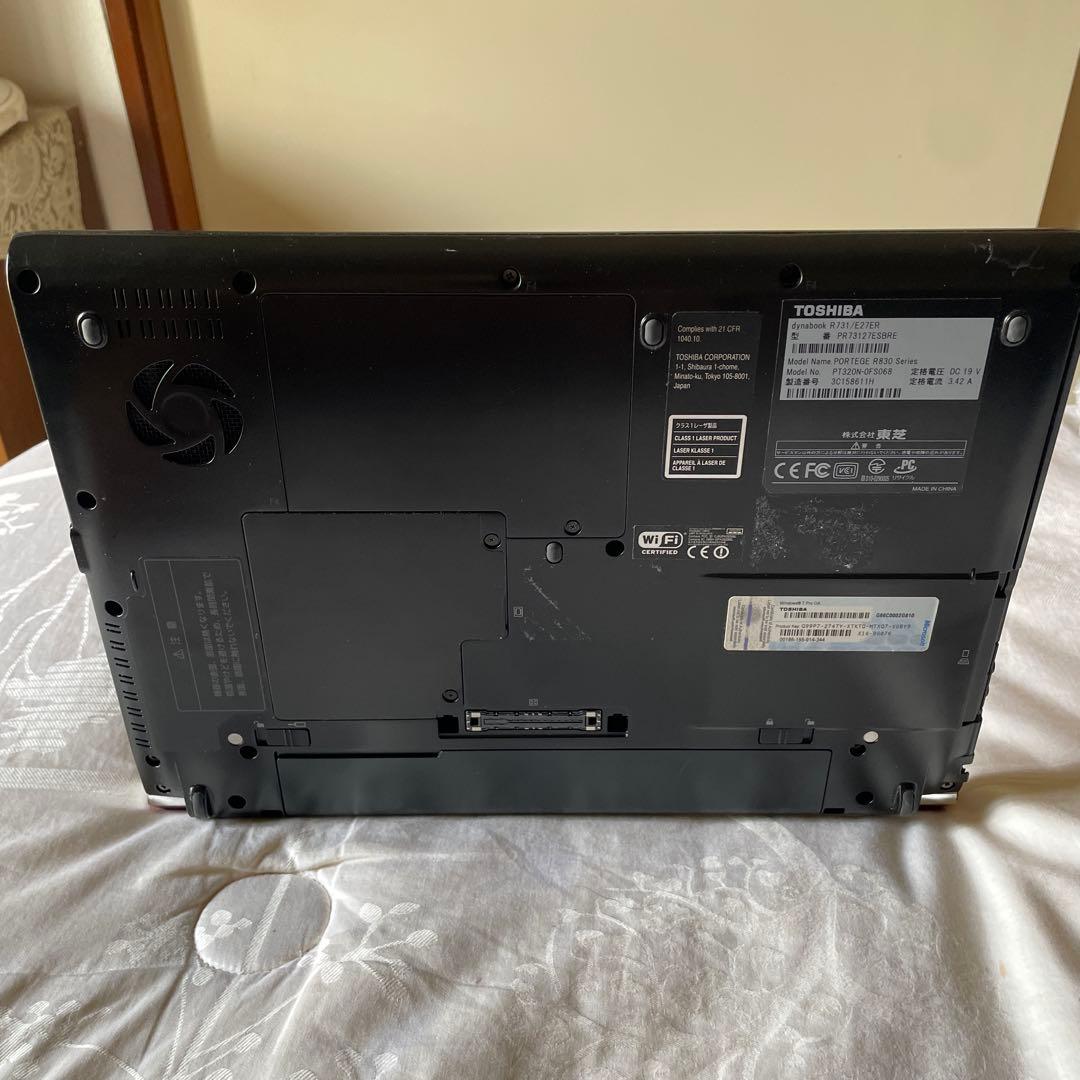 中古ノートPC 東芝 R731/E27ER メモリ8GB SSD256GB