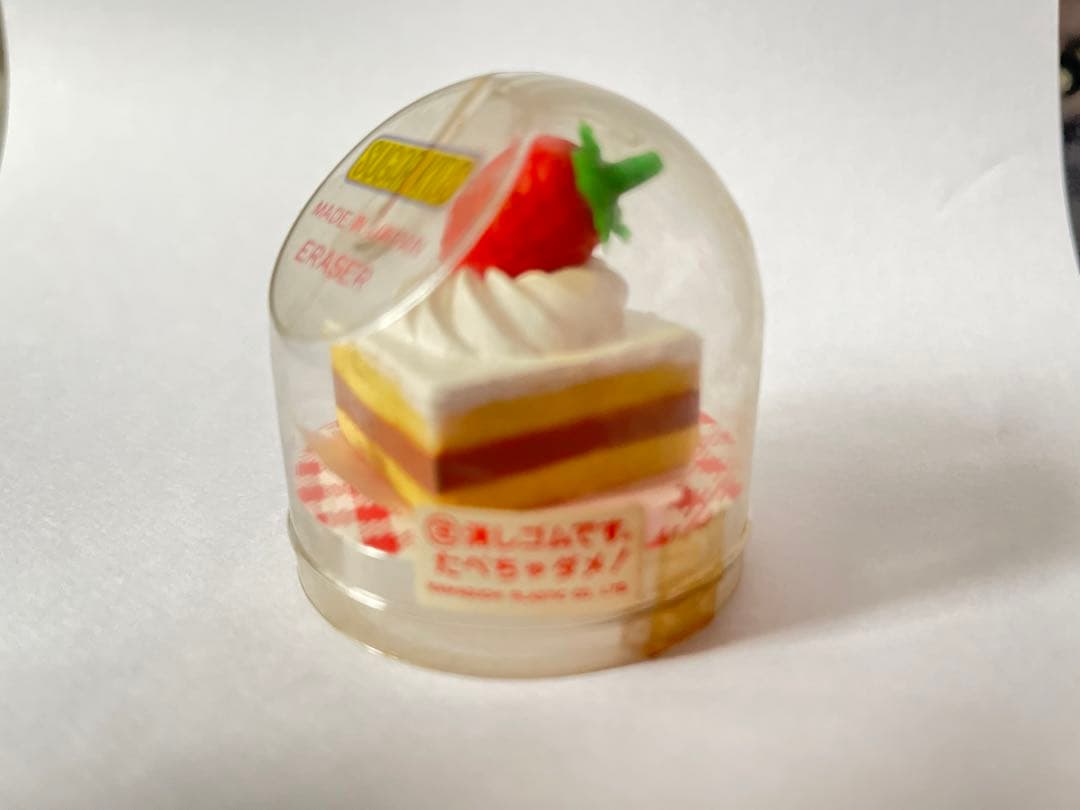 昭和レトロ ケーキ消しゴム レア 四角ショート　ファンシー