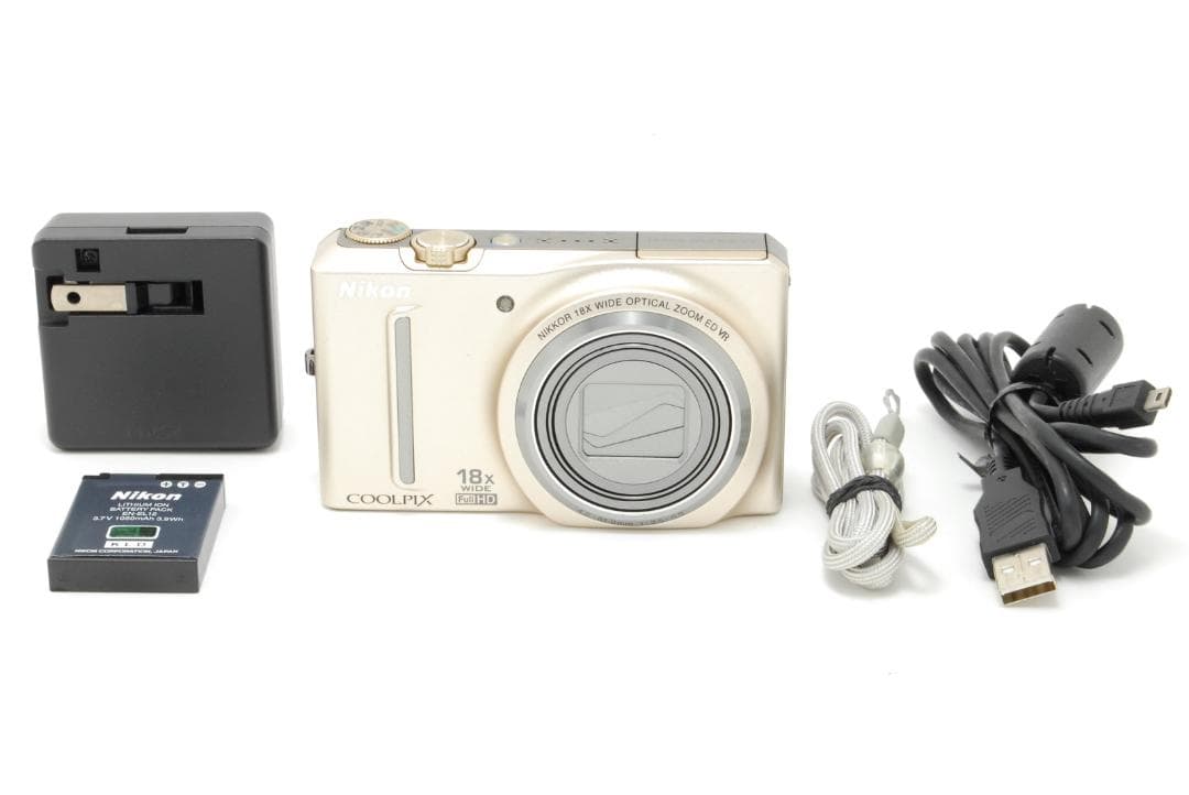 Nikon COOLPIX s9100 Gold デジタルカメラ 動作確認済