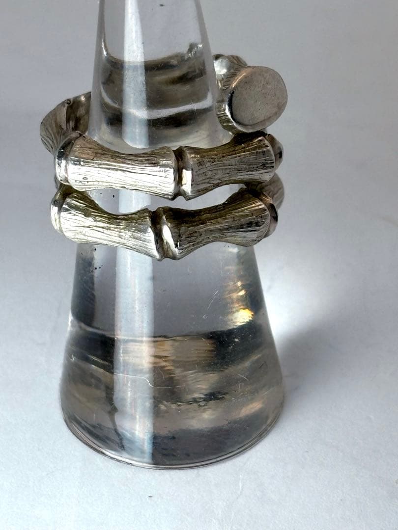 vintage バンブー　リング　silver925 TAXCO