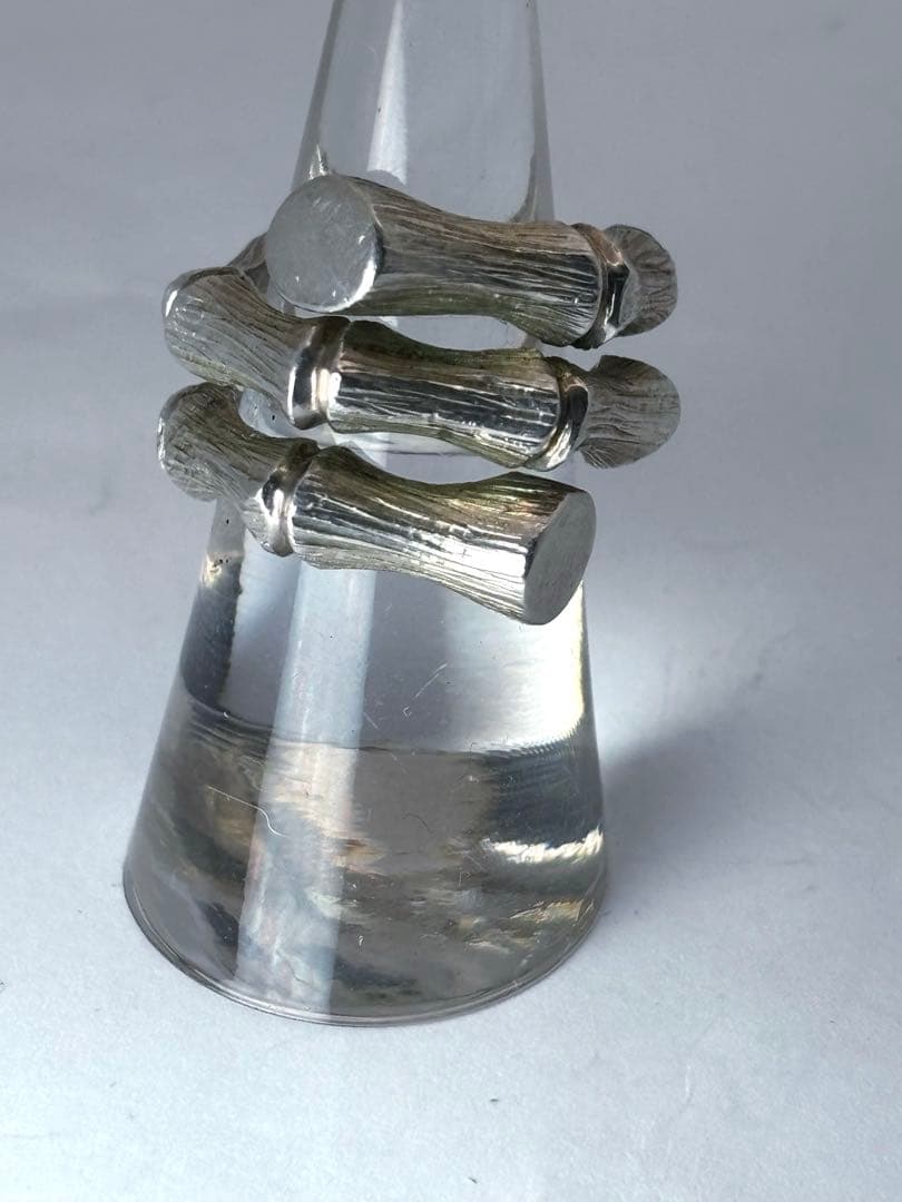vintage バンブー　リング　silver925 TAXCO