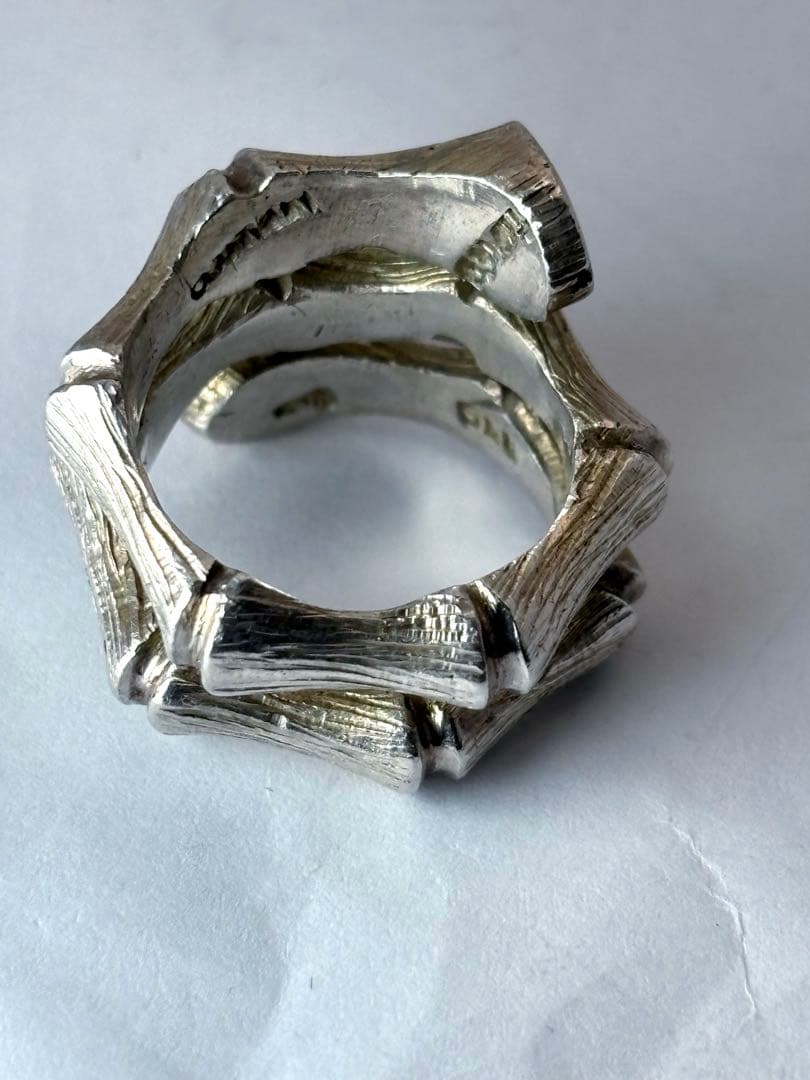 vintage バンブー　リング　silver925 TAXCO