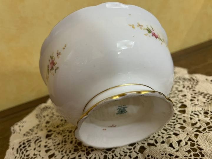 コールポート★バラ柄の大きなシュガーボウル★COAL POAT 薔薇 ローズ