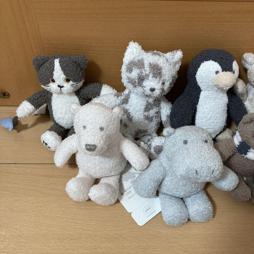 ジェラートピケ 旭山動物園 ラトル ぬいぐるみ 6点セット