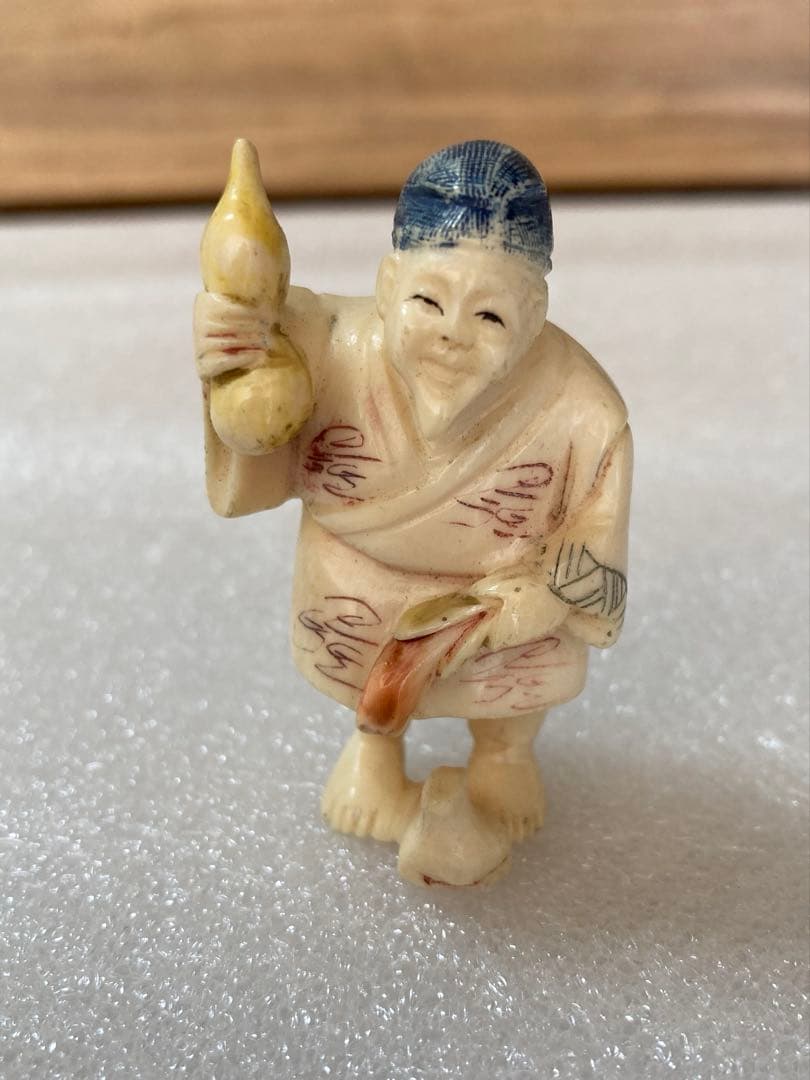 極上　天然素材　根付　提げ物　置物