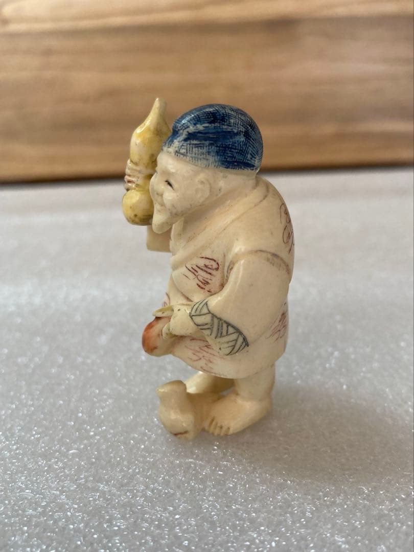 極上　天然素材　根付　提げ物　置物