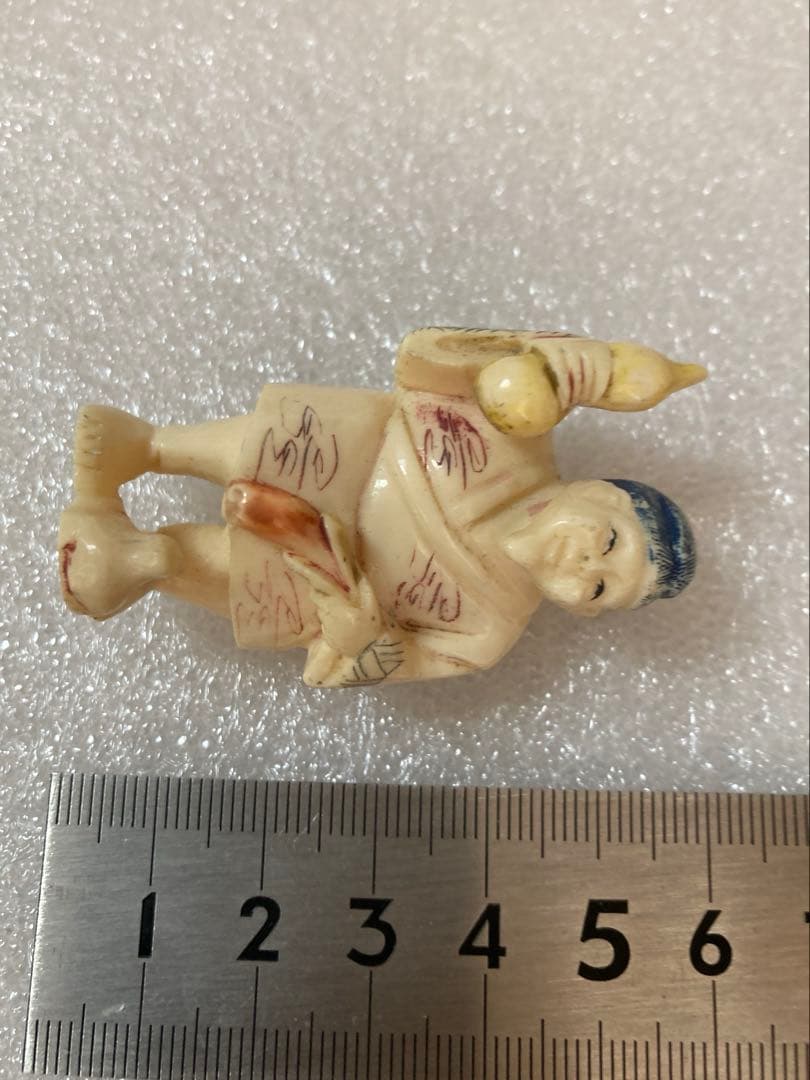 極上　天然素材　根付　提げ物　置物