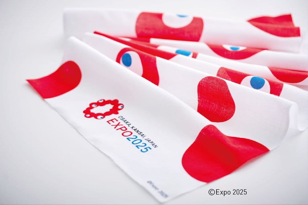 き*ん様 ラス1大特価　新品未開封　10本セット　大阪関西万博　公式手ぬぐい　赤