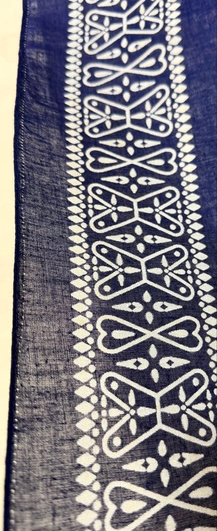 クロス柄 オリジナル ネイビー 紺 RN14193 ビンテージバンダナ 1606