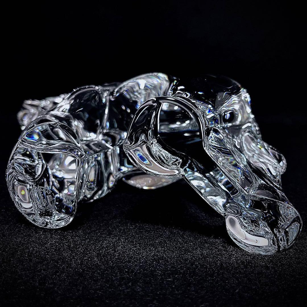 【欠けあり】Baccarat バカラ オブジェ 置き物 象 ゾウ エレファント