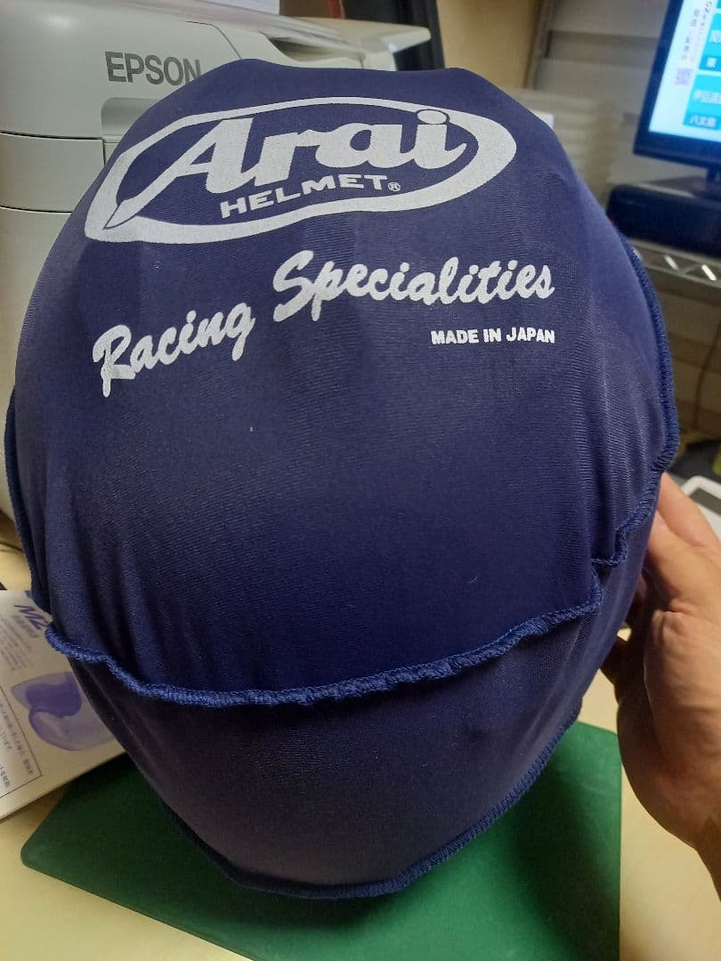 アライ　RX-7X　パールホワイト　サイズ65-66㎝ 純正スポイラー装着