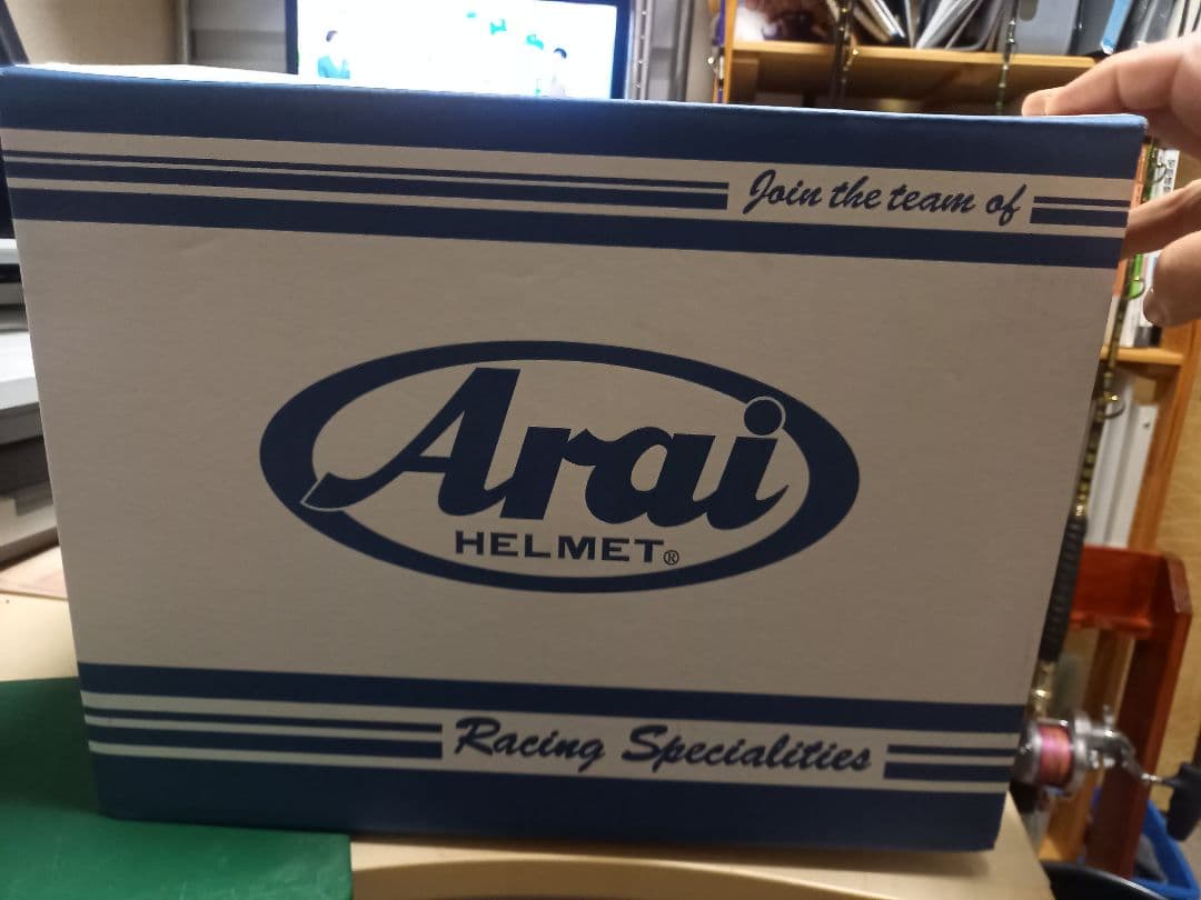 アライ　RX-7X　パールホワイト　サイズ65-66㎝ 純正スポイラー装着