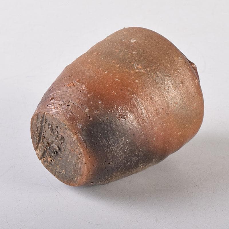 茶道具　備前焼　小西陶古作　茶入　仕覆付　共箱　V　7998