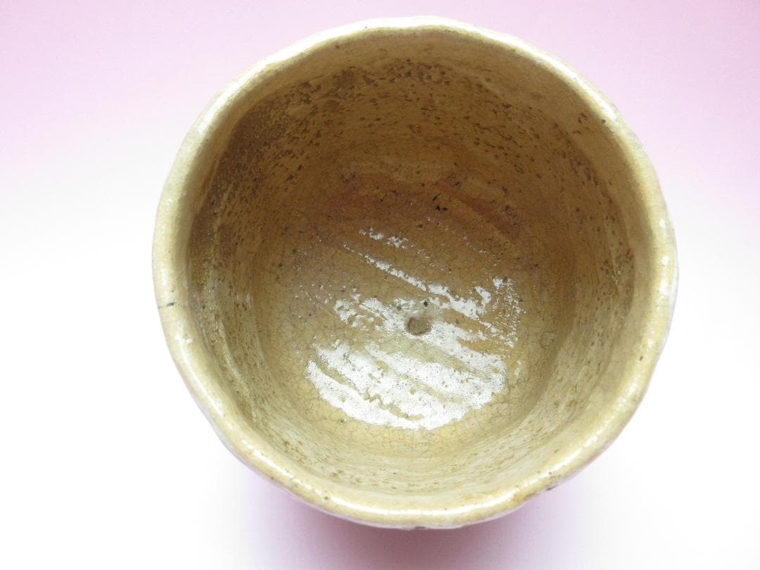 在銘 保全 赤楽 暦手 茶碗 茶道具 時代物 80127