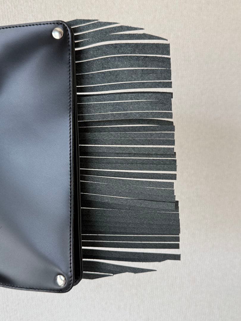 COMME des GARCONS レザーフリンジロングウォレット 長財布