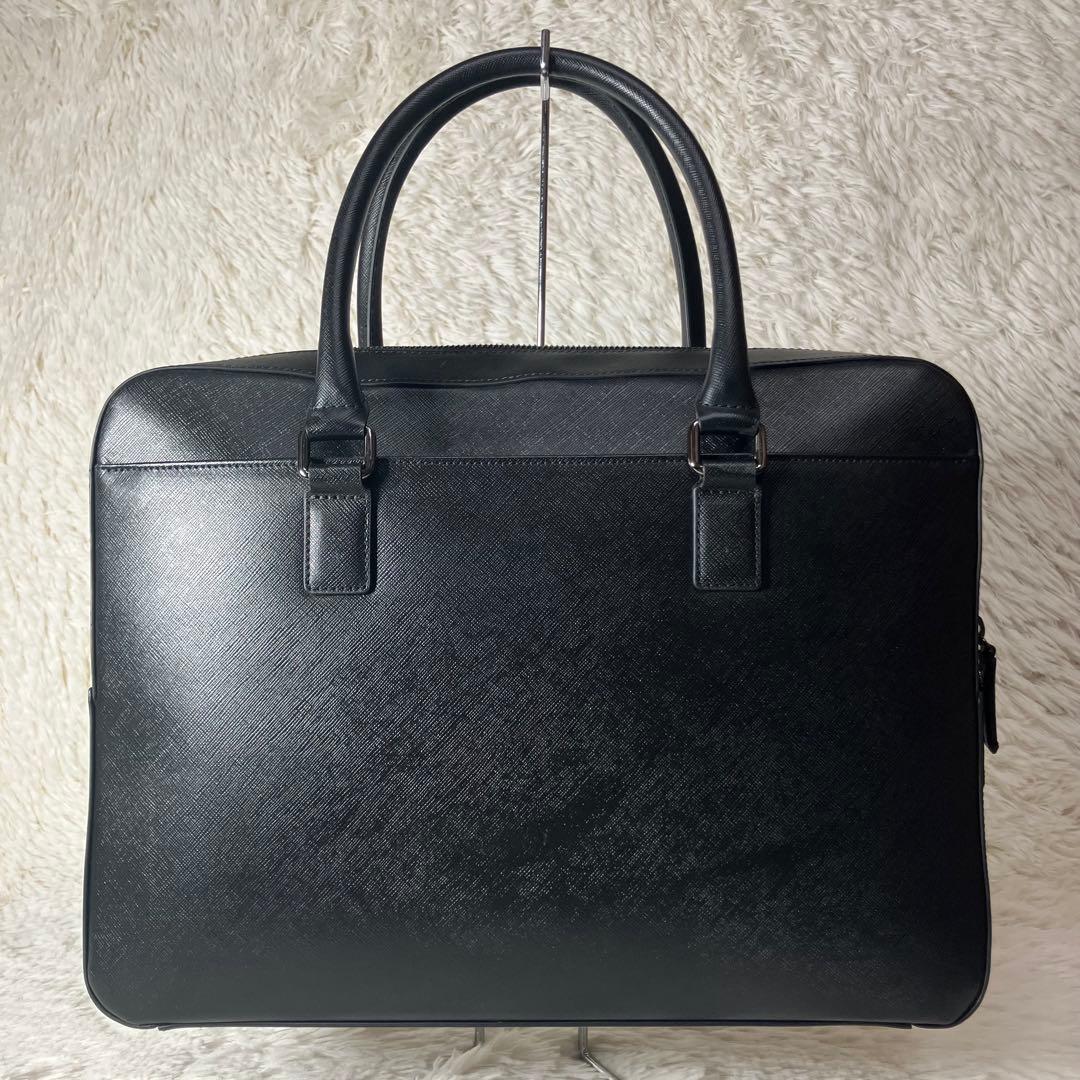 ほぼ未使用 サヴィルロー ビジネスバッグ インナーバッグ レザー 本革 ブラック