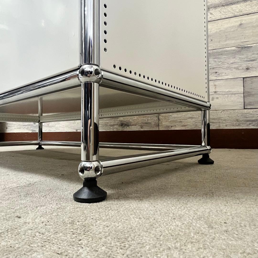 ★カルピス ★USMハラー １列３段 鍵付キャビDD/DD 色：白