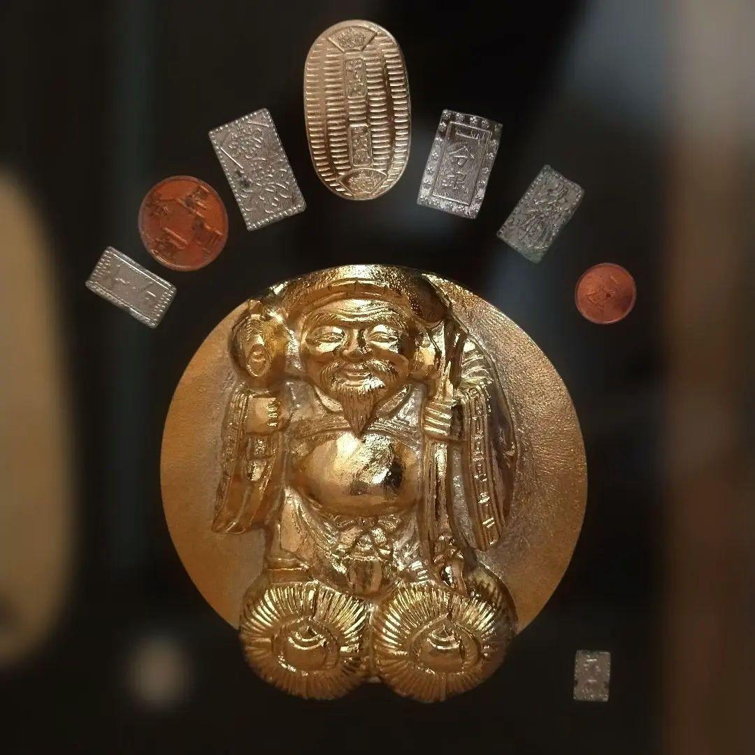 金属製骨董品　大判　小判　古銭　レプリカ　七福神　大黒天様　財運アップ　レトロ