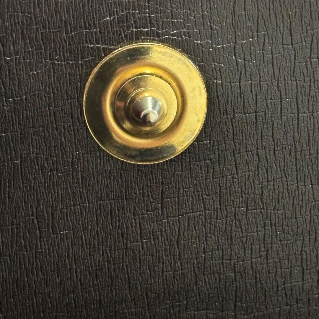 DIor ディオール ダークブラウン レザー ハンドバッグ