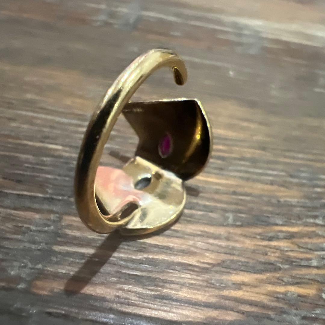 ete ネコチャンリング silver925 ゴールド