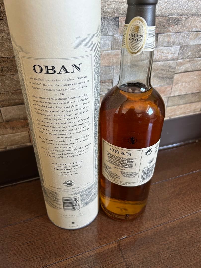 新品未開封OBAN ［オーバン］14年　700ml ウイスキー ケース付き