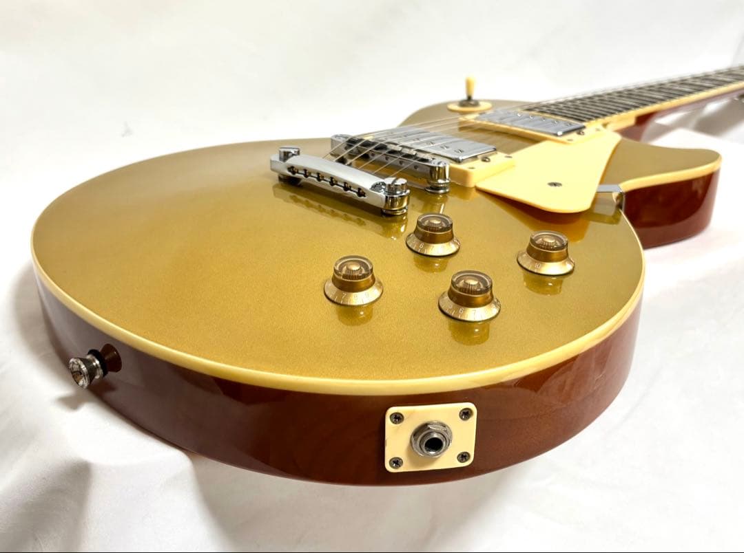 【新品弦張替済】Blitz レスポール Leopard ゴールドトップ