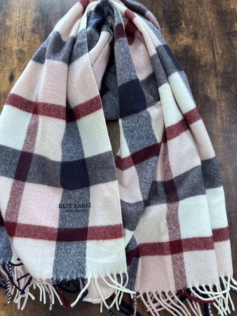 クレストブリッジBLUE LABEL CRESTBRIDGE カシミヤストール