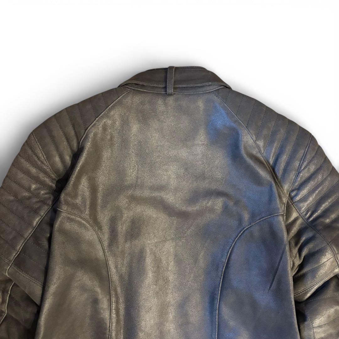 G-STAR RAW ジースター ロウ レザー シングルライダース キルティング