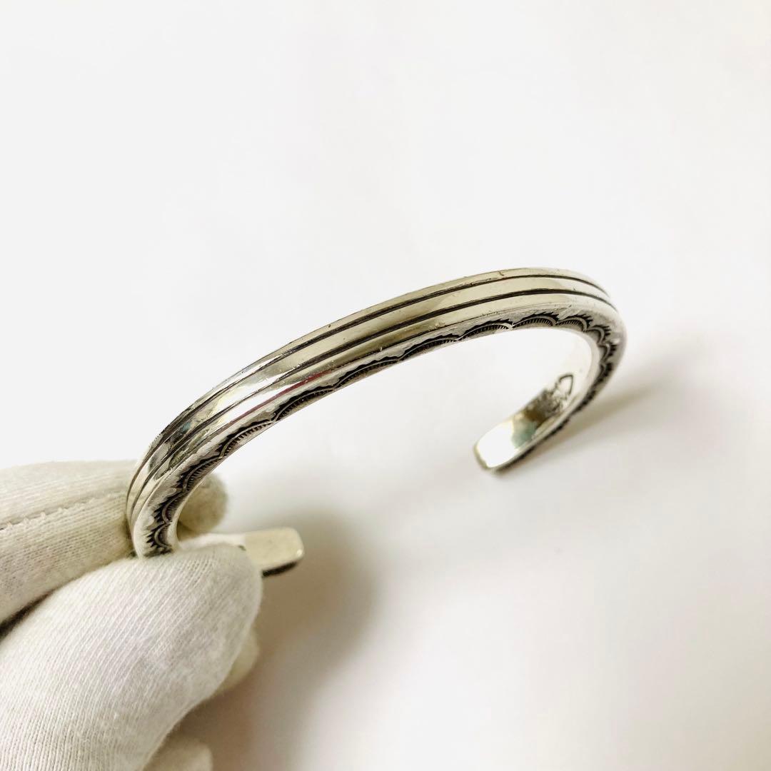NAVAJO ナバホ族 作家不明 バングル スターリングシルバー
