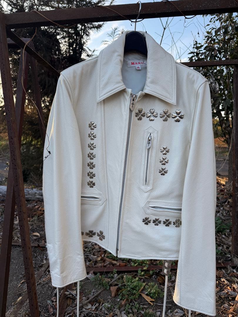 ジャケット・アウター MASU CLOVER STUDS RIDERS JACKET