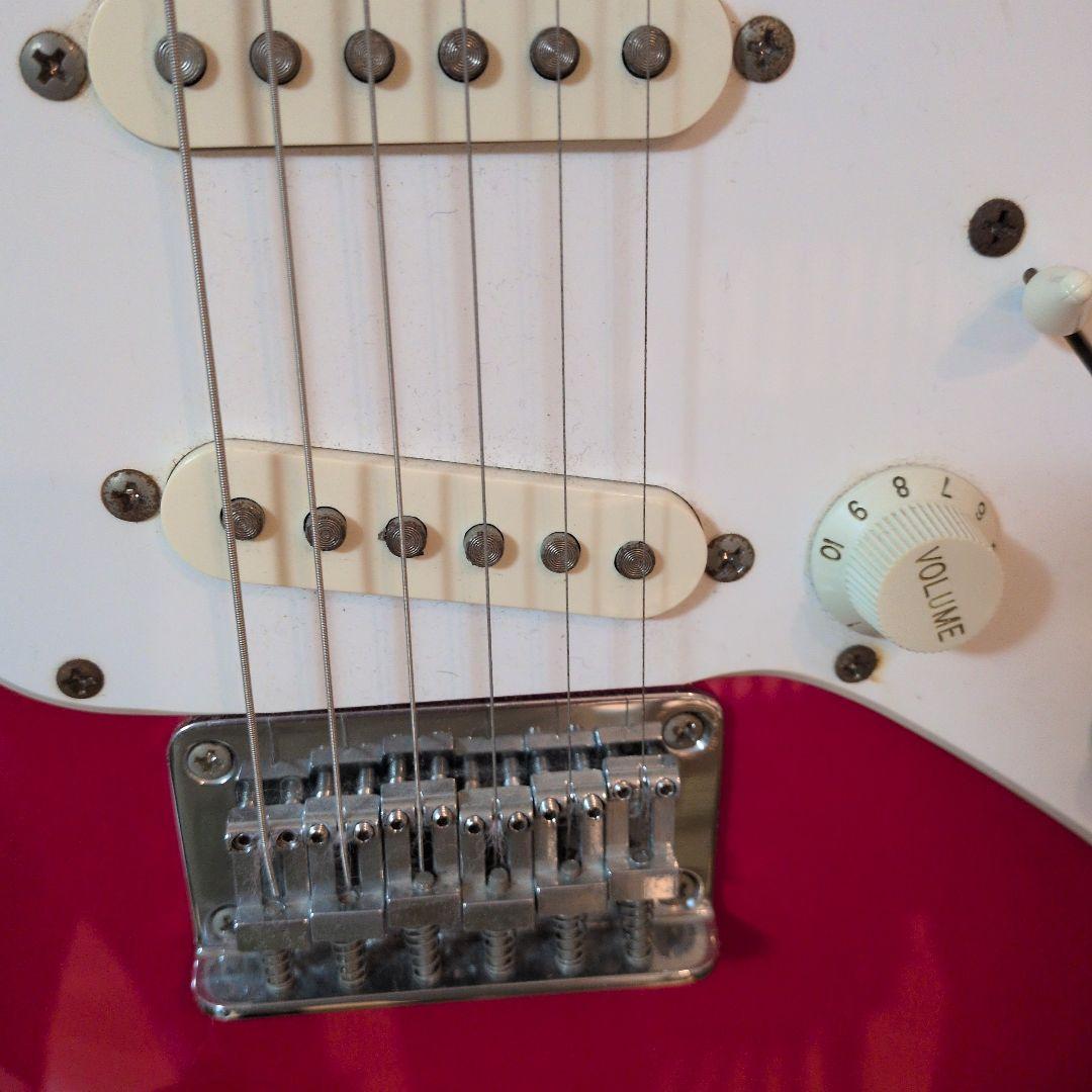 エレキギター　Squier Mini　レッド