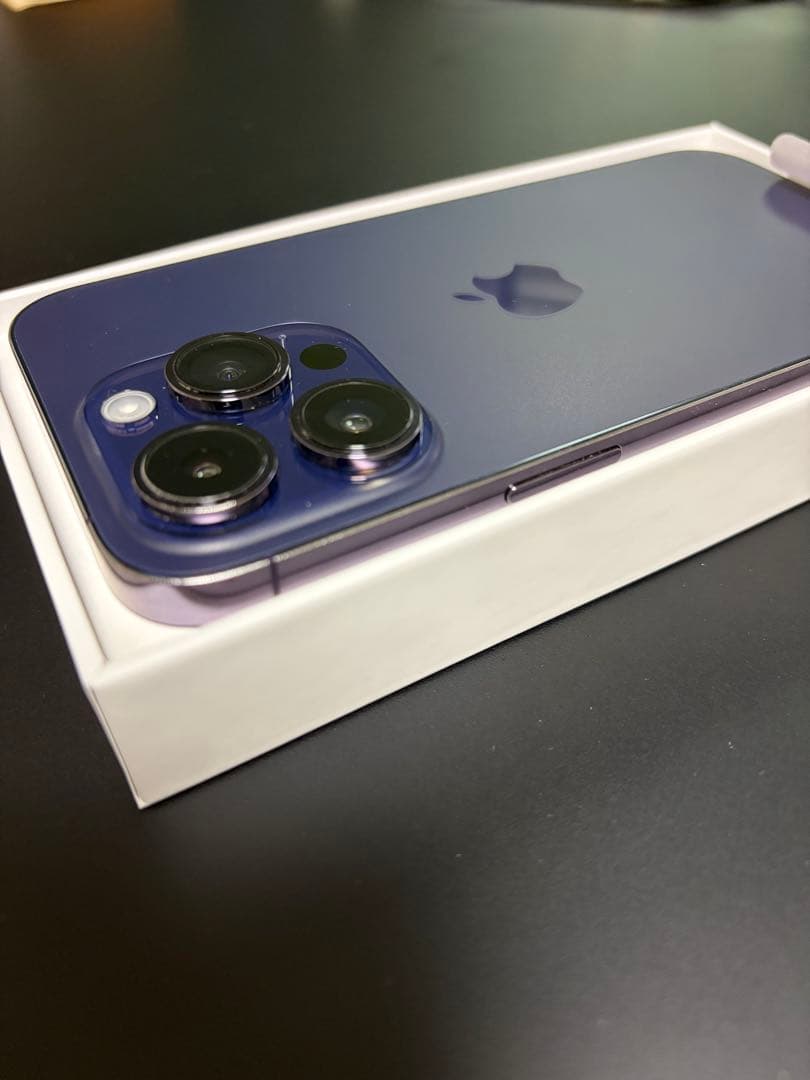 美品 iPhone 14 Pro 256GB ディープパープル SIMフリー