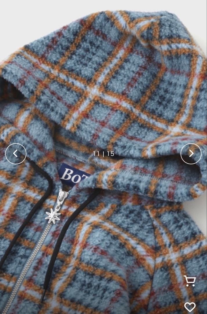 【即完品】25A/W Bott Fleece Zip Hoodie