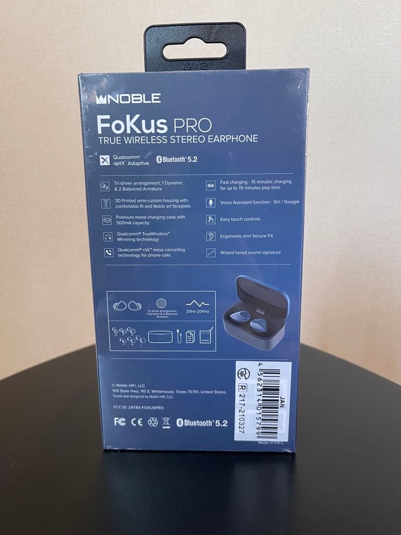 未開封 NOBLEAUDIO FoKus PRO NOB-FOKUSPRO-B