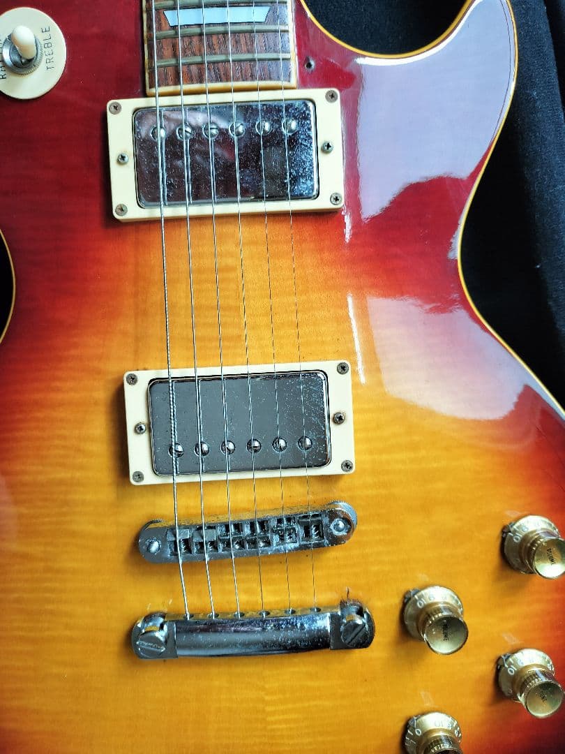 Greco☆’77年製レスポール トラ杢 ほぼオリジナル Tokaiギグバッグ付