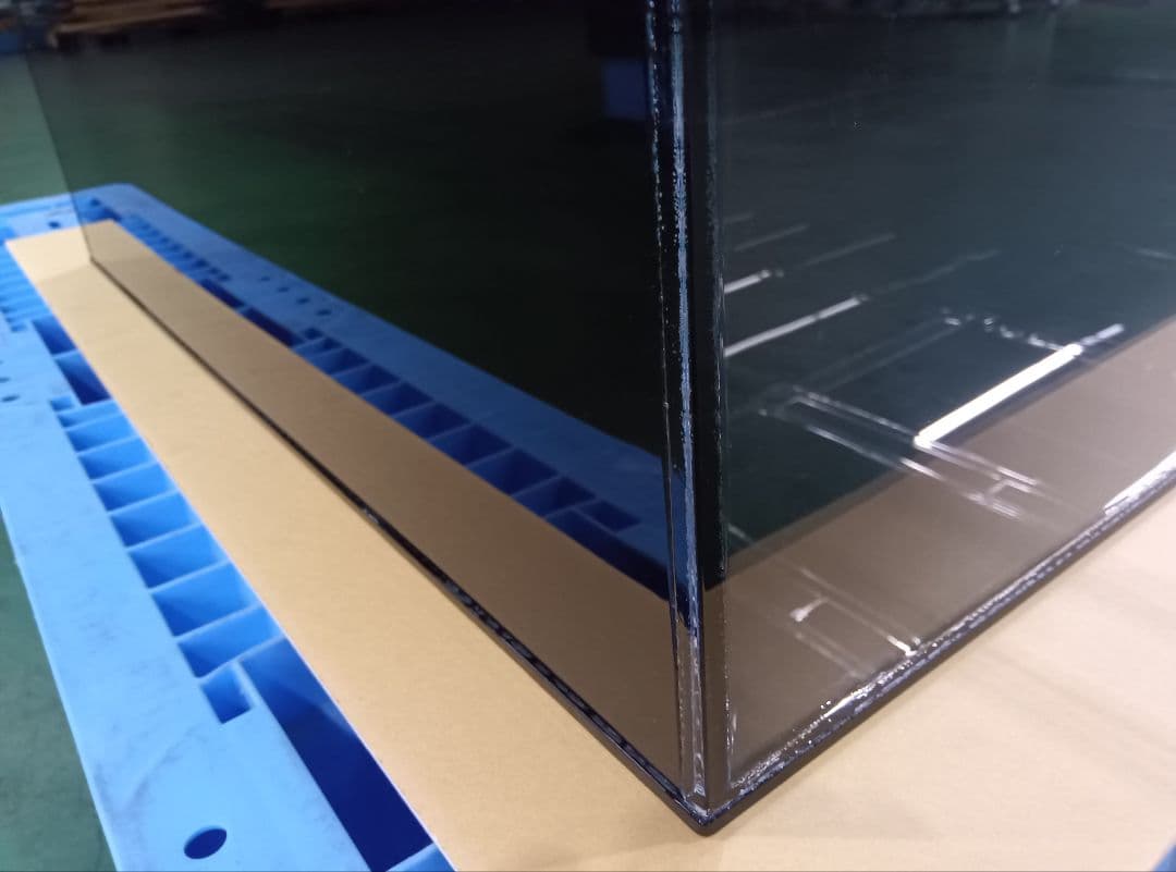 アクリル水槽 W1200 D700 H400 四面黒 ワンオフ 佐川急便発送