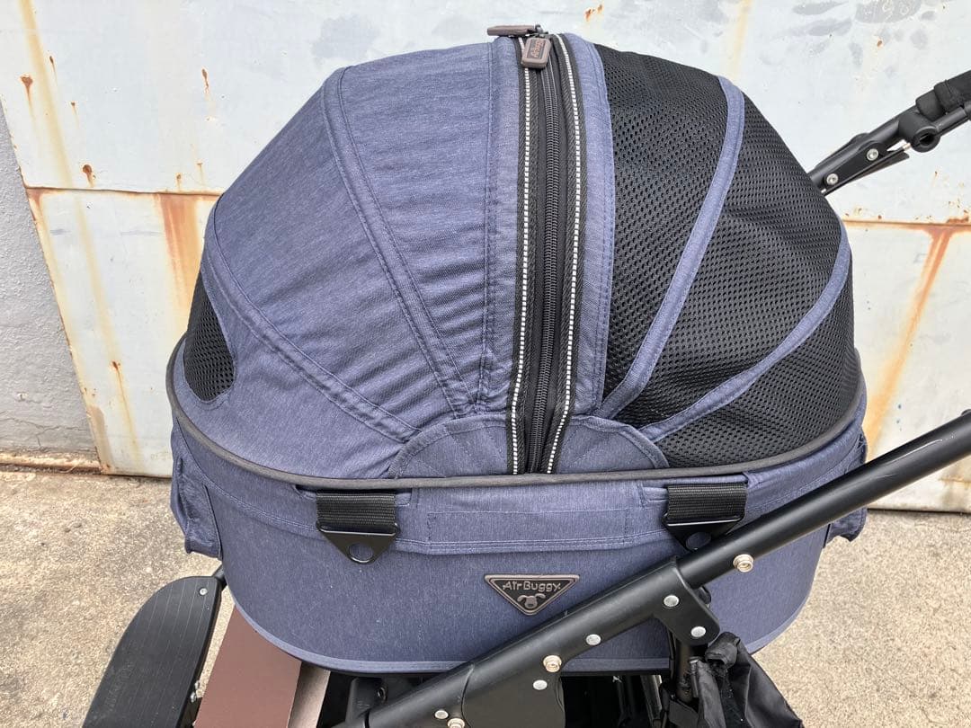 エアバギー DOME2 SMサイズ テクスチャーデニム ペットカート