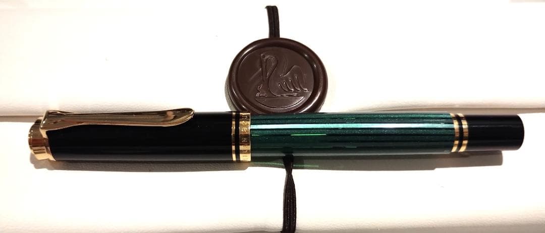 ペリカン Pelikan 万年筆 スーベレーン M300 緑縞 (B)