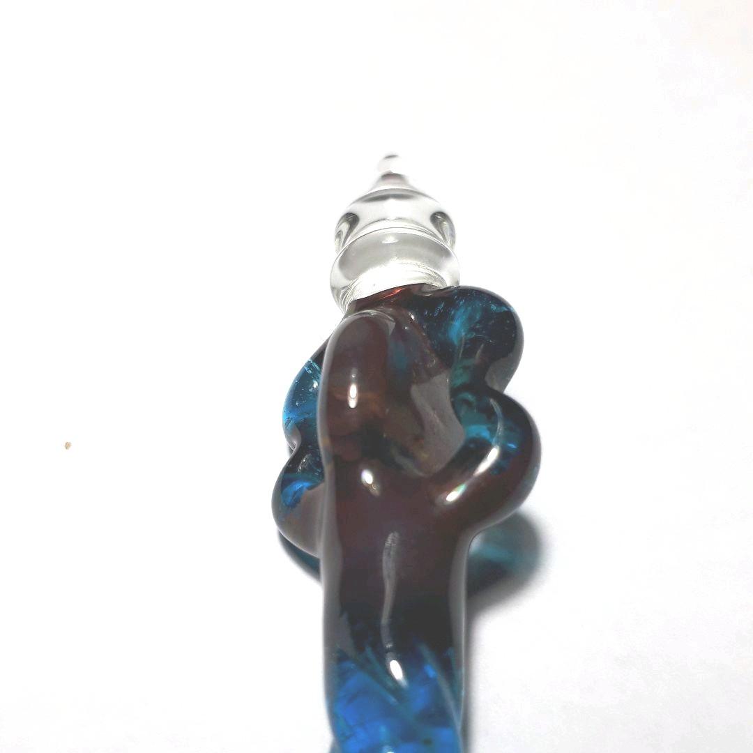 青色ねじり簪（江戸時代後期）