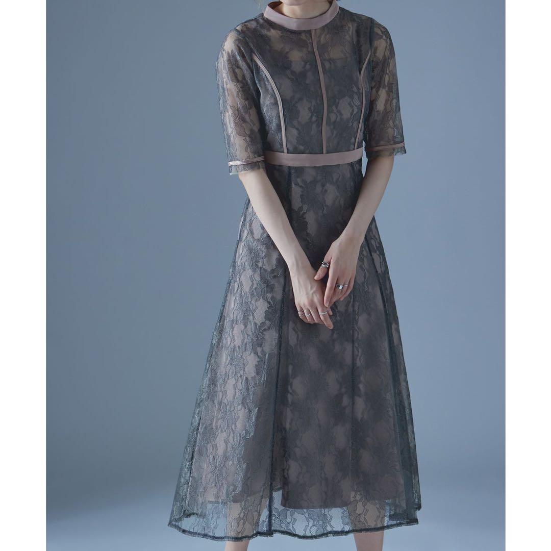 1★新品タグ付き★ドリードール ラッセルレースパイピングレイヤードドレス