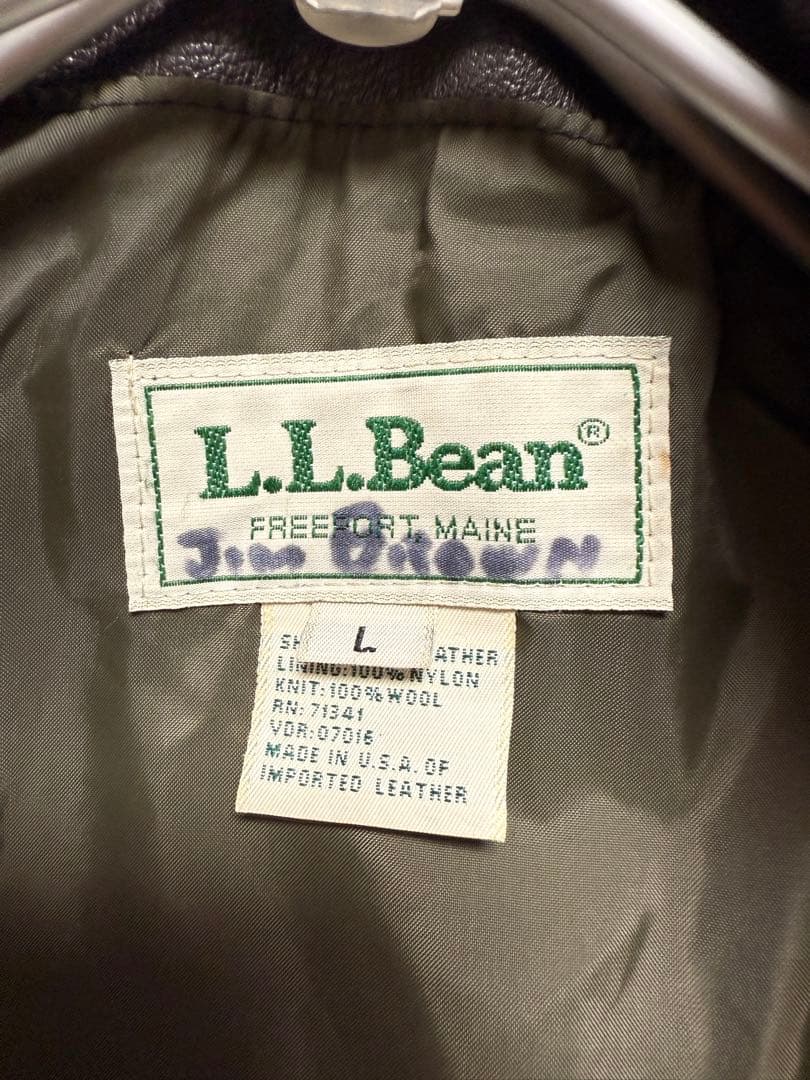 【えいごー】70S L.L.Bean ゴートスキン A-2 レザー