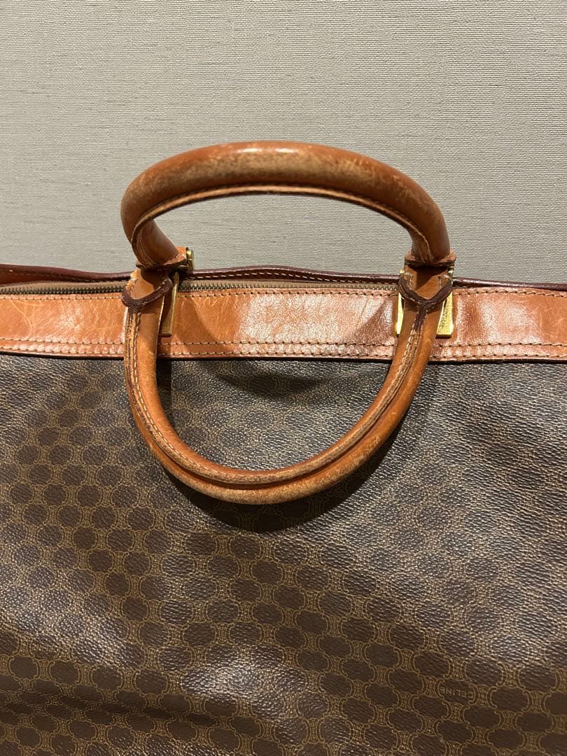 【極希少】セリーヌ マカダム柄 ボストンバッグ ヴィンテージ 大容量