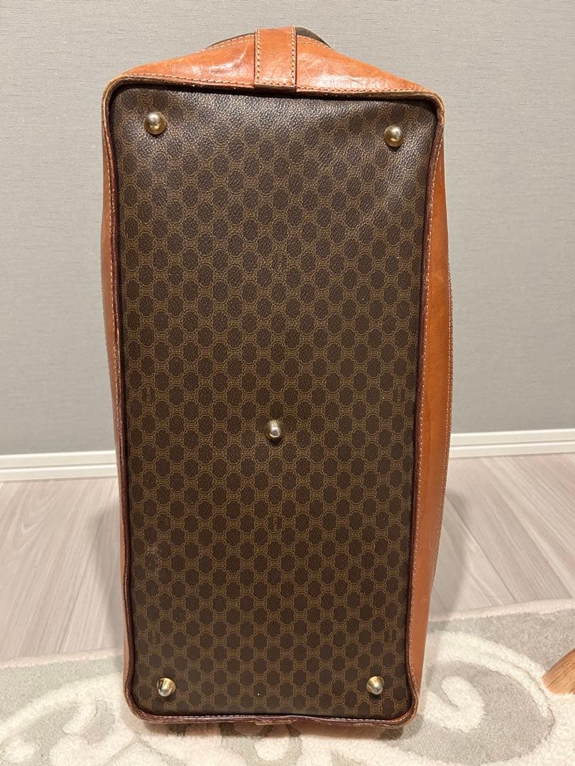 【極希少】セリーヌ マカダム柄 ボストンバッグ ヴィンテージ 大容量