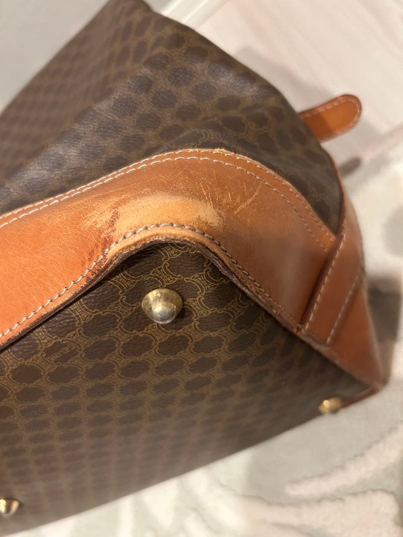 【極希少】セリーヌ マカダム柄 ボストンバッグ ヴィンテージ 大容量