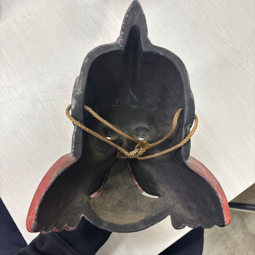 迦楼羅　乾漆　能面　レプリカ　烏天狗　カラス　酉