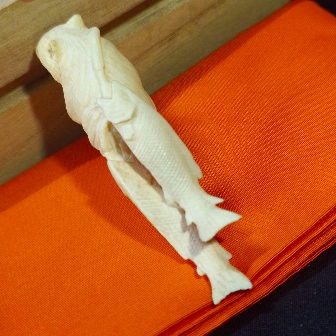 置物 熊 寛支作 共箱 天然素材彫刻 手彫り細工 未使用美品 時代物 蒐集家放出