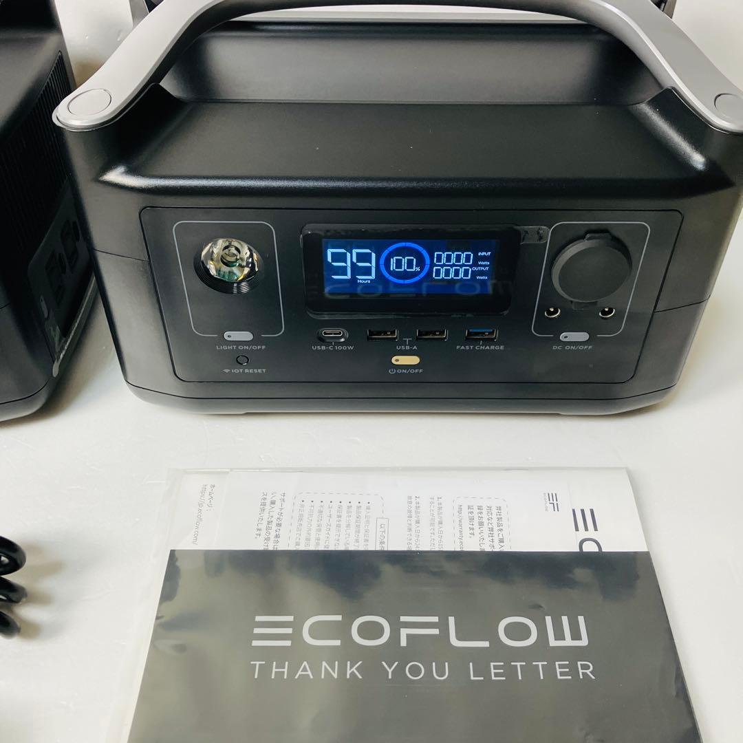 美品　ECOFLOW  エコフロー　リバー　ポータブル電源　2台セット