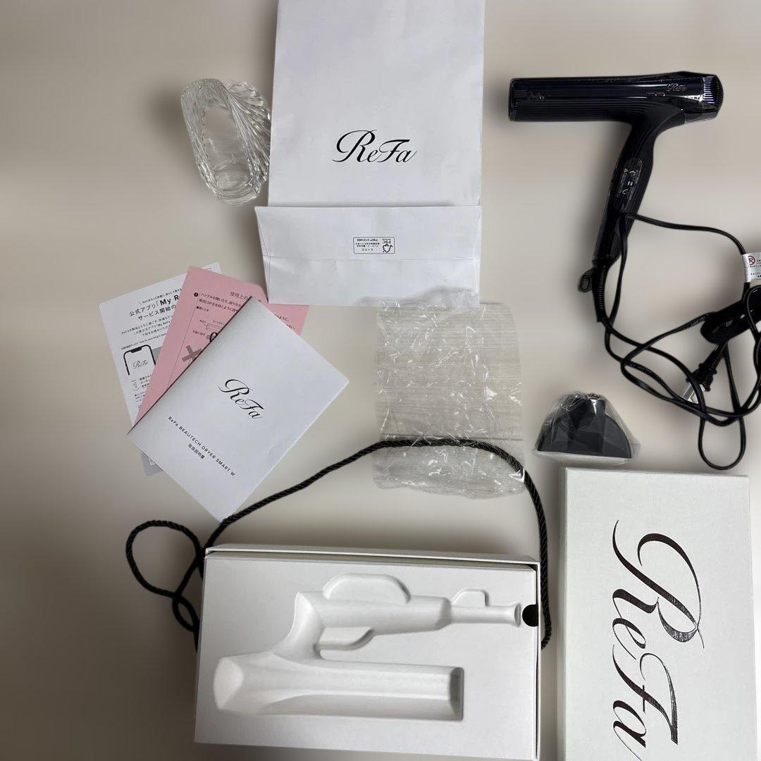 ReFa ヘアドライヤー ブラック+ クドライヤスマートホルダー