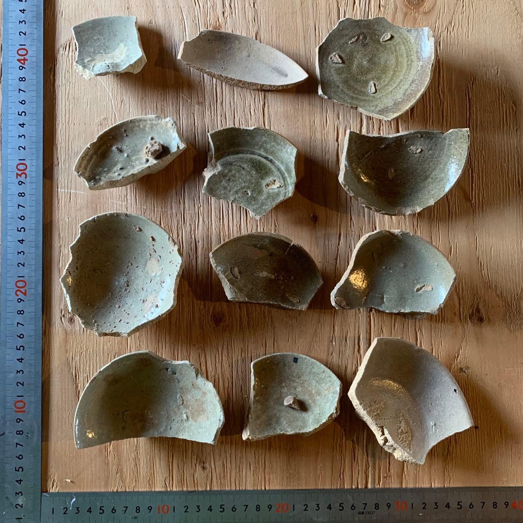 古唐津　陶片　古道具　金継ぎ　呼び継ぎ